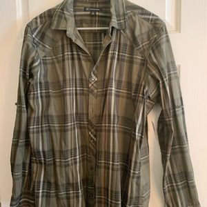 I-N-C flannel dress shirt